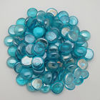 Le feu de gaz normal lapide la mer de perles en verre - roches extérieures bleues en verre de mine du feu