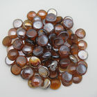 Roches en verre ambrines professionnelles de perles en verre du feu de mine du feu pour des puits du feu