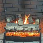 Electric Fires Flame Fire Log Set Decorative S08-02B Natural Colors No Toxic