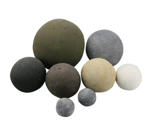 En pierre gris diamètre de boules de cheminée de pierres du feu de gaz KF-15 1"/2"/3"/4"/5"